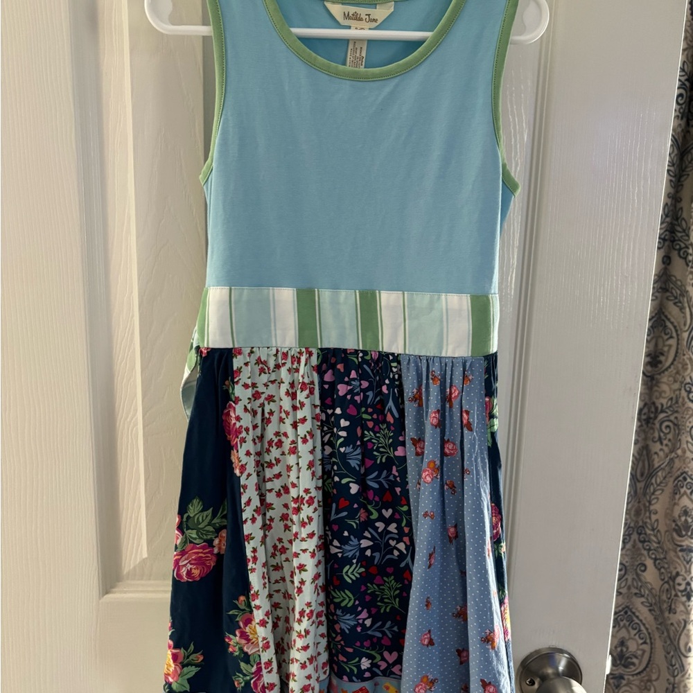 Matilda Jane Blue and Green Patchwork Dress